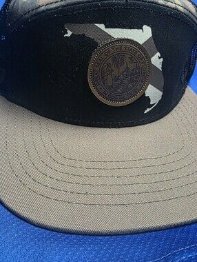 Men's Black & Tan Florida Patch Trucker Hat